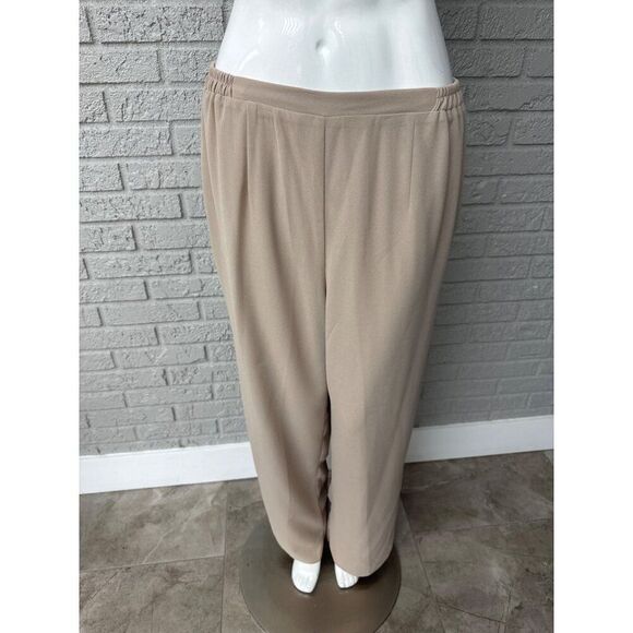 Dana Kay Women Beige Gold Mother of the Bride Formal 3 PCS Pant Suit Size 16W - Picture 5 of 15